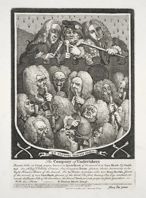 Hogarth, William, 1697-1764 :The Company of Undertakers. Published by W. Hogarth. March the 3d 1736.