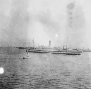 View of a hospital ship, Gallipoli, Turkey