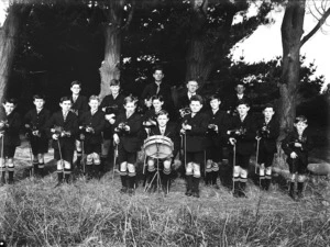 Group of young violinists