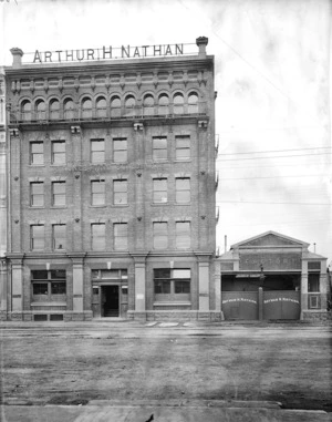 Launceston Buildings, Customs Street East, Auckland, housing the business premises and factory of Arthur H Nathan