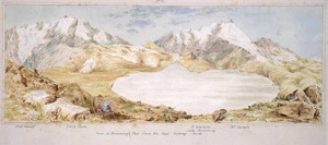 Haast, Johann Franz Julius von, 1822-1887: View of Brownings Pass from the Gap looking North