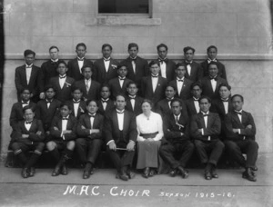 Mormon Agricultural College choir, Korongata, Hawke's Bay