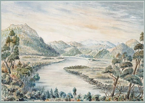 Beere, Gerald Butler, 1836-1914 :Totaratiatia, Wanganui River from the Waimarino Road. [1880-1890s].