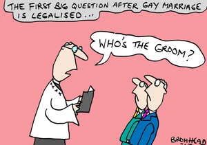 Bromhead, Peter, 1933- :The first big question after gay marriage is legalised. 29 August 2012