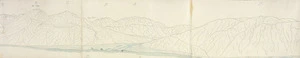 Haast, Johann Franz Julius von, 1822-1887: [Rangitata River, from Mesopotamia. Second part of four. 1860-1866?]