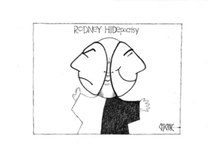 Rodney Hidepocrisy. 2 November 2009