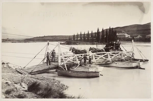 Punt on Lake Pukaki, Mackenzie district, Canterbury