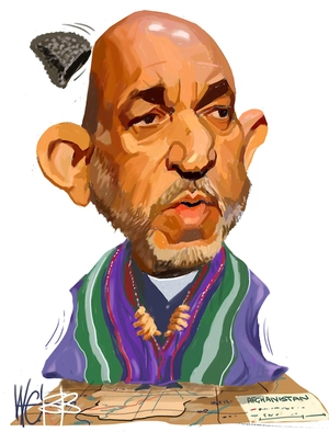 Hamid Karzai. 5 November 2009