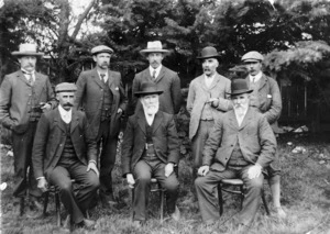 Group portrait of the members of the 1906 Martinborough Town Board