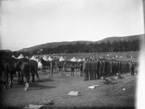 Military camp in Newtown Park, Wellington