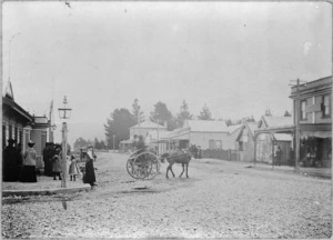 Main Road, Upper Hutt, election day - Photograph taken by E Davis