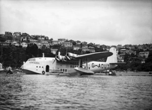 Short flying boat Centaurus, Evans Bay, Wellington
