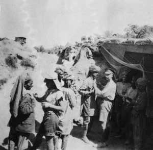 O'Neil inoculating against cholera, Gallipoli, Turkey