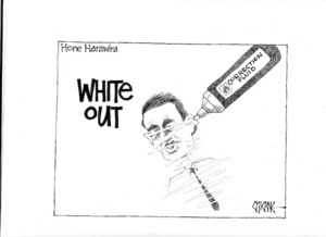 White out - Hone Harawira. 7 November 2009