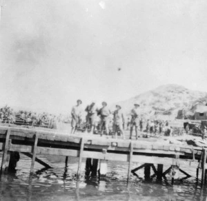 Members of Medical Corps about to leave the Gallipoli Peninsula