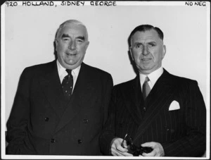 Prime ministers Robert Gordon Menzies and Sidney George Holland