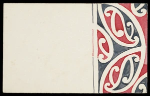 Robley, Horatio Gordon, 1840-1930 :[Maori rafter pattern, kowhaiwhai, ca 1920?]