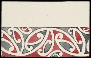 Robley, Horatio Gordon, 1840-1930 :[Maori rafter pattern, kowhaiwhai. 1920s?]