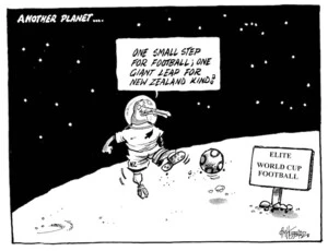 Another planet... "One small step for football; one giant leap for New Zealand kind!". 15 November 2009