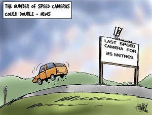 Hawkey, Allan Charles, 1941- :'Last speed camera for 25 metres'. 30 August 2012