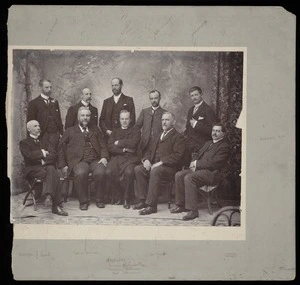 Group photograph of members of St John's Church, Willis Street - Taken by Wickens & Co