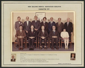 New Zealand Medical Association executive committee - Photograph taken by R D Woolf