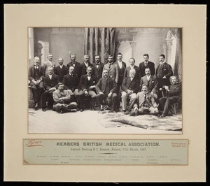 Annual meeting of the British Medical Association, New Zealand Branch, Nelson - Photograph taken by Tyree of Nelson