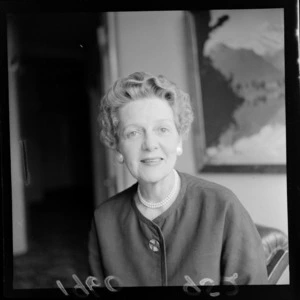 Portrait of Mrs Joan Boatwright, probably Wellington Region