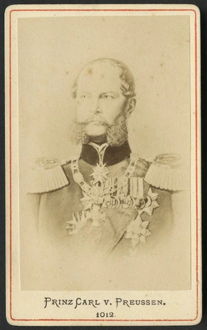 Photographer unknown: Portrait of Prinz Carl von Preussen