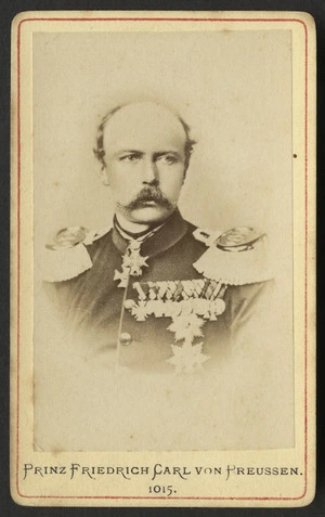 Photographer unknown: Portrait of Prinz Friedrich Carl von Preussen 1015