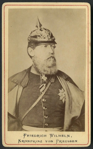 Photographer unknown: Portrait of Kronprinz Friedrich Wilhelm von Preussen
