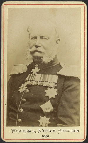 Photographer unknown: Portrait of Wilhelm I, König von Preussen