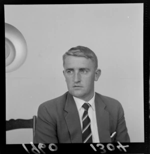 Portrait of Mr P Skoglund, Minister of Education, probably Wellington Region