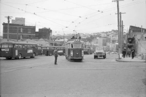 Tram in Lambton Quay, Wellington