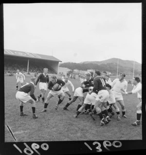 All Black trials first day with unidentified players at Athletic Park, Wellington City