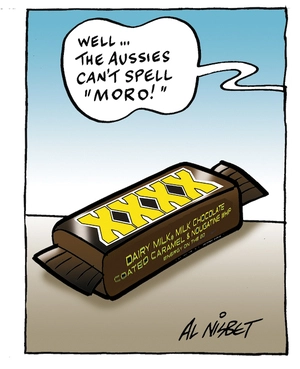 "Well ... the Aussies can't spell 'Moro'!" 24 November 2009