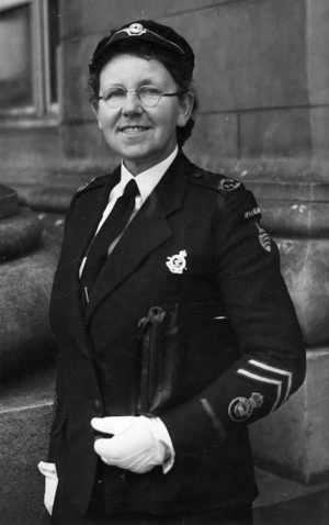 Margaret Brenda Bell in Voluntary Aid Detachment uniform