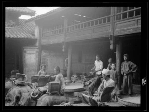 Yunnan, China. Inn courtyard, Lashiba [village]. Three hours from Lijiang. 19 September 1938.