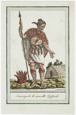 Grasset de Saint Sauveur, Jacques, 1757-1810 :Sauvage de la Nouvelle-Zelande. J Grasset St Sauveur inv. direx. J Laroque sculp. [1796].