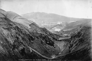 Crater of Mount Tarawera after the eruption of 1886 - Photograph taken by George Dobson Valentine