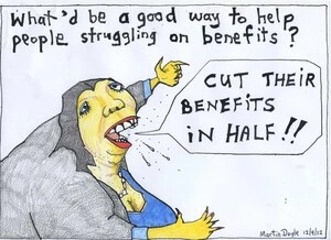 Doyle, Martin, 1956- :'Cut their benefits in half!!' 12 September 2012
