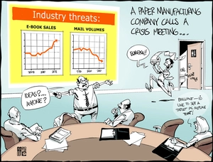 Smith, Hayden James, 1976- :A paper manufacturing company calls a crisis meeting...18 July 2012