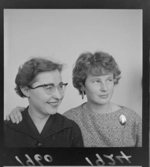 Miss Stephania Manterys (right) and Miss Janina Kozera, two young Polish women