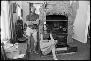 Kurt and Sylvia Otzen in their Ascot Terrace house, Thorndon, Wellington - Photograph taken by Ross Giblin