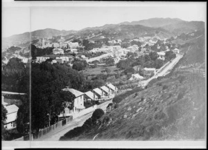 Bragge, James, 1833?-1908 :Part 3 of a 3 part panorama of Thorndon, Wellington