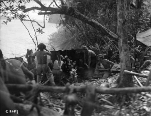 Live shoot by World War II soldiers, Stirling Island, Solomon Islands