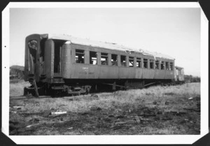 Passenger carriage AA 1746 at Otahuhu railway workshop