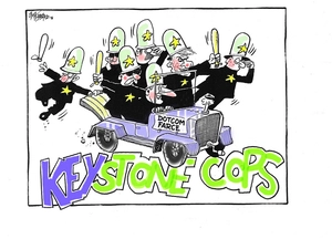Hubbard, James, 1949- :Keystone Cops. 27 September 2012