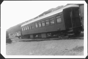 Passenger carriage AA 1059 at Hutt railway workshop