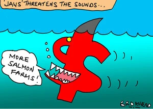 Bromhead, Peter, 1933-:'Jaws' threatens the Sounds... 2 October 2012